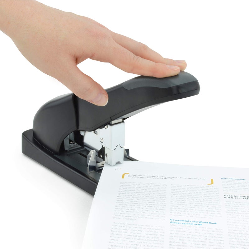 Rapesco 1550 ECO Heavy-Duty Stapler with 1000 Staples Type 923/12mm (1/2"), 140 Sheet Capacity, Front Loading, HD-140, Uses Type 923 Heavy-Duty Staples from 1/4" to 5/8", Black - Image 2